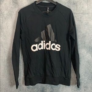 Size L Black Adidas Crewneck Sweater